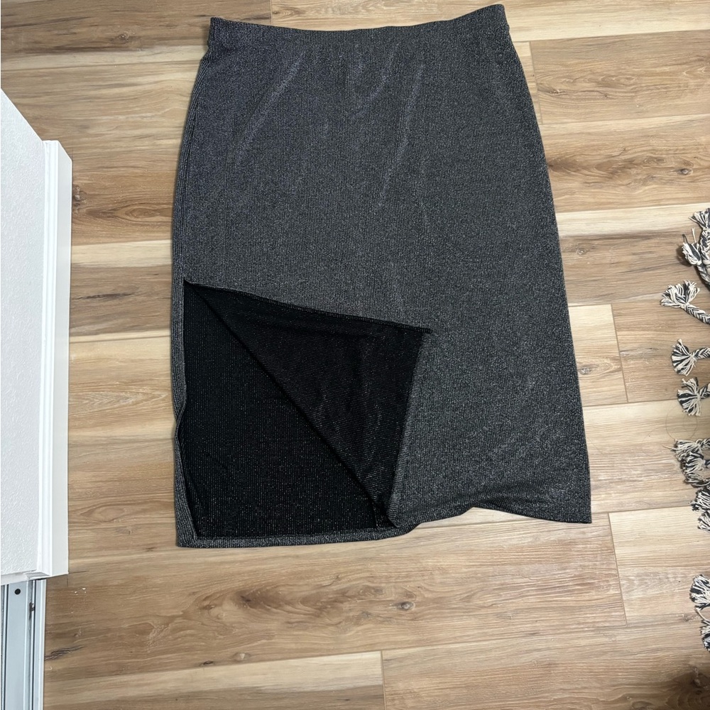 Old Navy Gray Midi Skirt